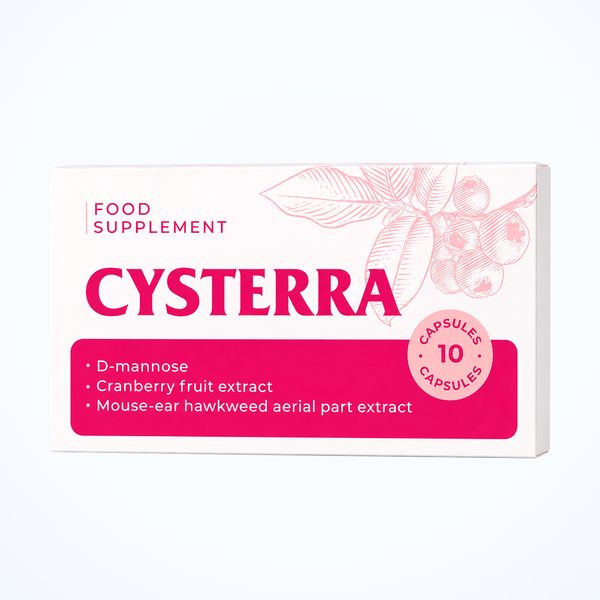 Fehér-rózsaszín Cysterra doboz, 10 kapszula